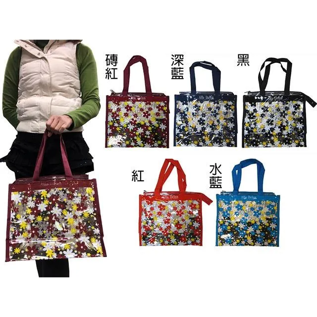 海灘袋透明防水PVC可放A4資料夾百搭款台灣製造/台灣出貨 歷史價格詳細信息