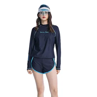 【SAIN SOU】二件式長袖防曬運動型泳裝附泳帽A922139 歷史價格詳細信息