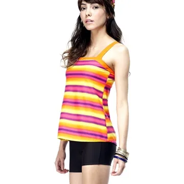 沙兒斯 泳裝 兩件式 粉紫橫紋兩件式女泳裝 B92728 歷史價格詳細信息