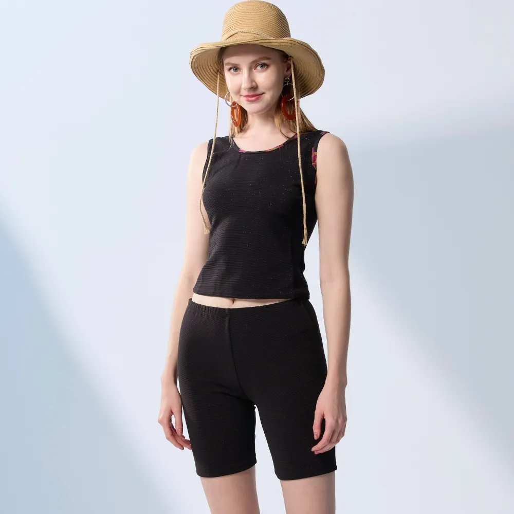 沙兒斯 泳裝 兩件式 粉紫橫紋兩件式女泳裝 B92728 歷史價格詳細信息