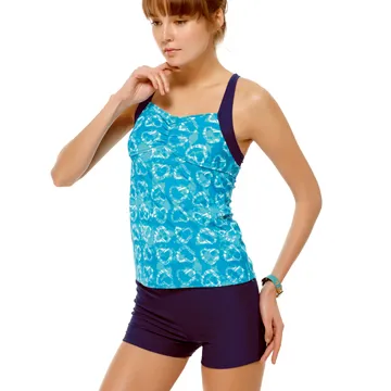 沙兒斯 泳裝 兩件式 粉紫橫紋兩件式女泳裝 B92728 歷史價格詳細信息