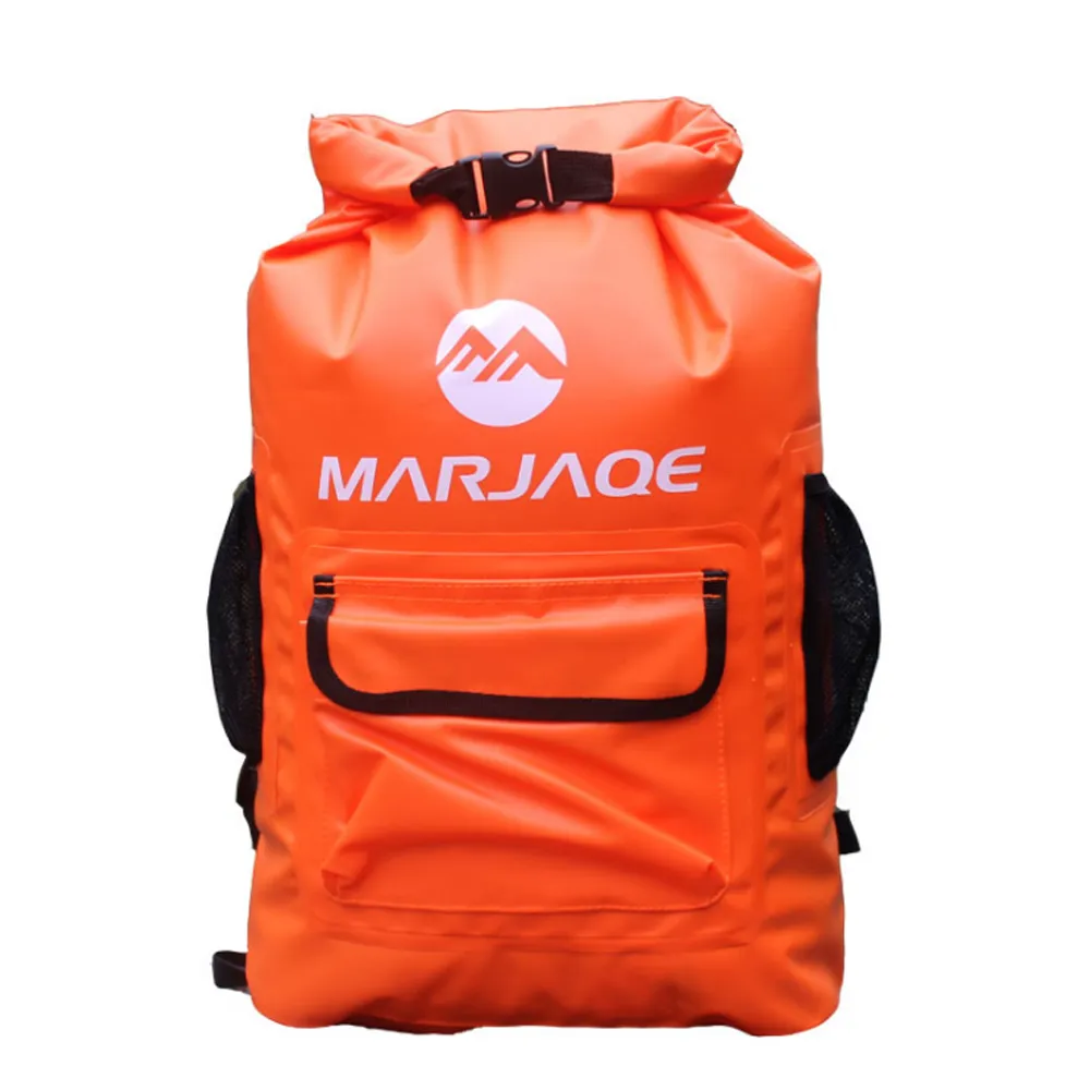 PUSH! 戶外休閒用品雙肩防水包22L溯溪包漂流袋防水桶包P133黑色 歷史價格詳細信息