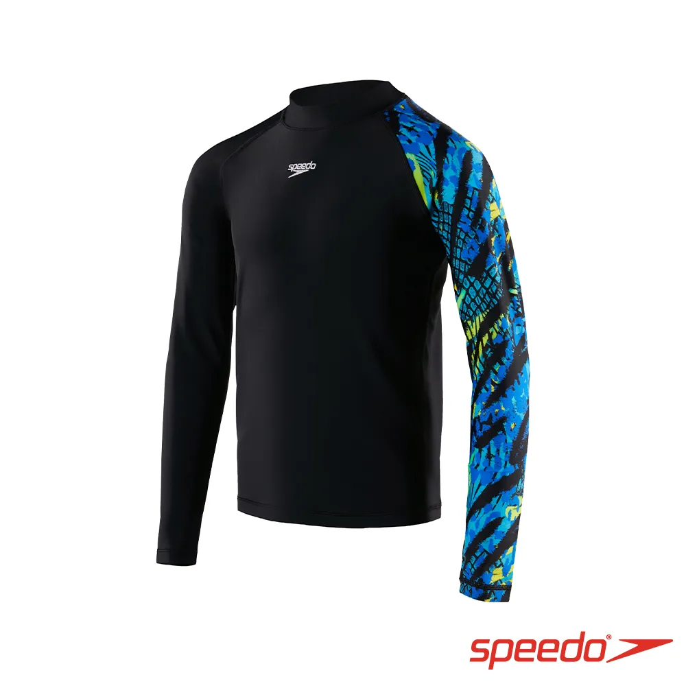 SPEEDO 男 長袖防曬衣ECO Endurance+ 深藍/鈷藍/黃 歷史價格詳細信息