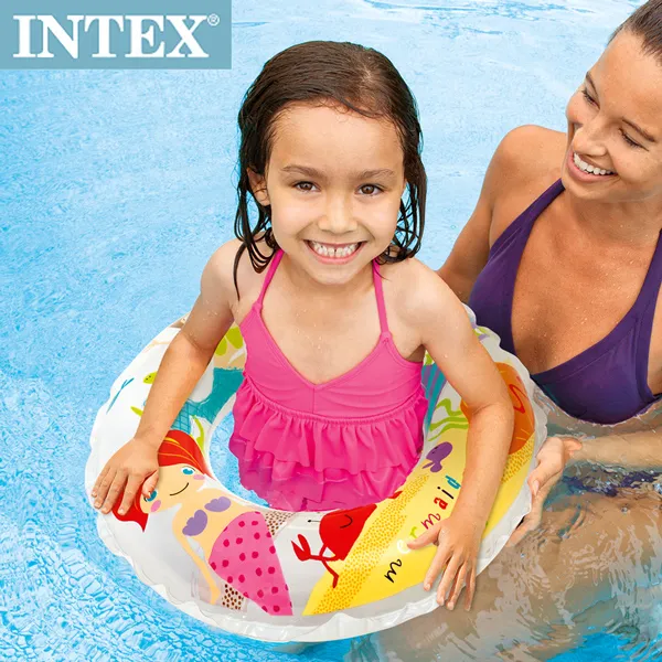 INTEX 59241 原廠 彩色充氣游泳圈 坐圈 全新品 夏天玩水 戲水 游泳圈 兒童充氣浮圈 溫泉可以用 歷史價格詳細信息