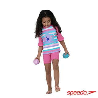 Speedo兩件式遊泳衣男款短袖上衣長袖泳褲防曬男士泳衣套裝遊泳裝備 歷史價格詳細信息