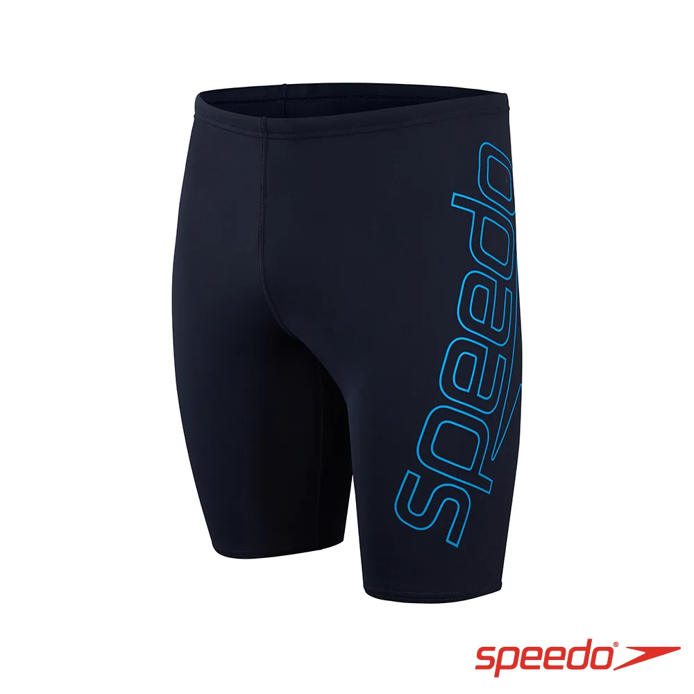 SPEEDO 男孩 運動及膝泳褲 Boom Logo 黑/藍 歷史價格詳細信息