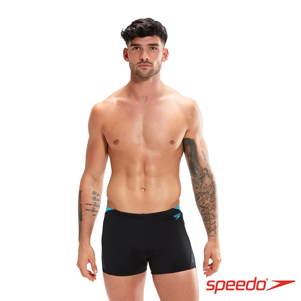 SPEEDO 男 運動四角泳褲 Medley Logo 黑/炭灰 歷史價格詳細信息