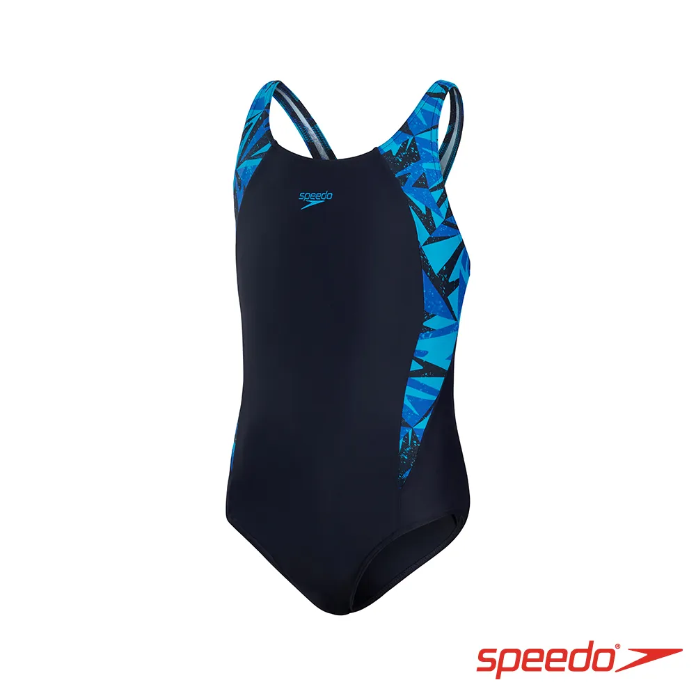 【SPEEDO】女運動連身泳裝 Boom Logo Splice 黑電氣粉紅／黑白 SD81293 原價2480元 歷史價格詳細信息