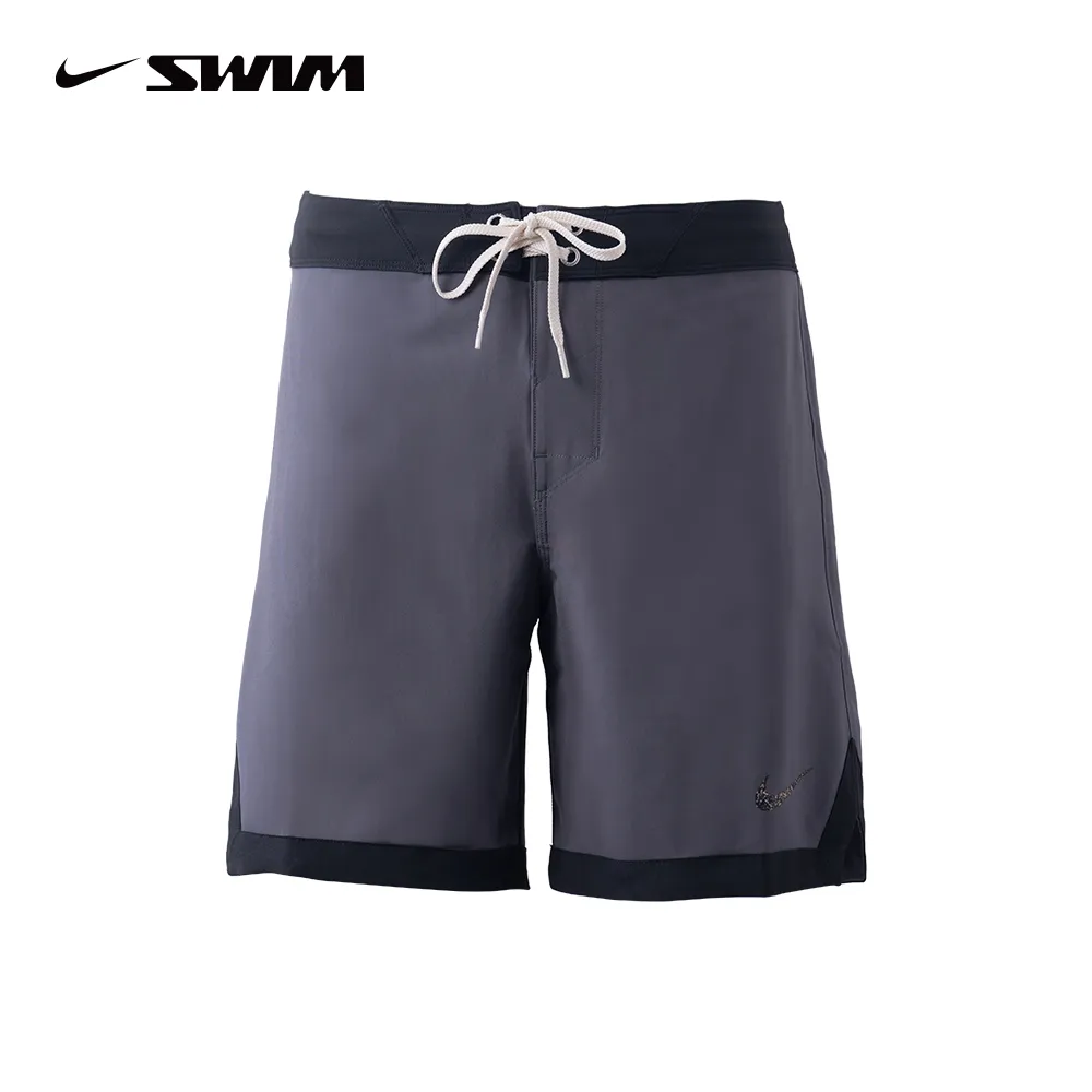 Nike 海灘褲 Swoosh Break 水藍 黑 7吋 短褲 基本款 小勾 內裡 開衩 膝上 男款 NESSC599-437 歷史價格詳細信息