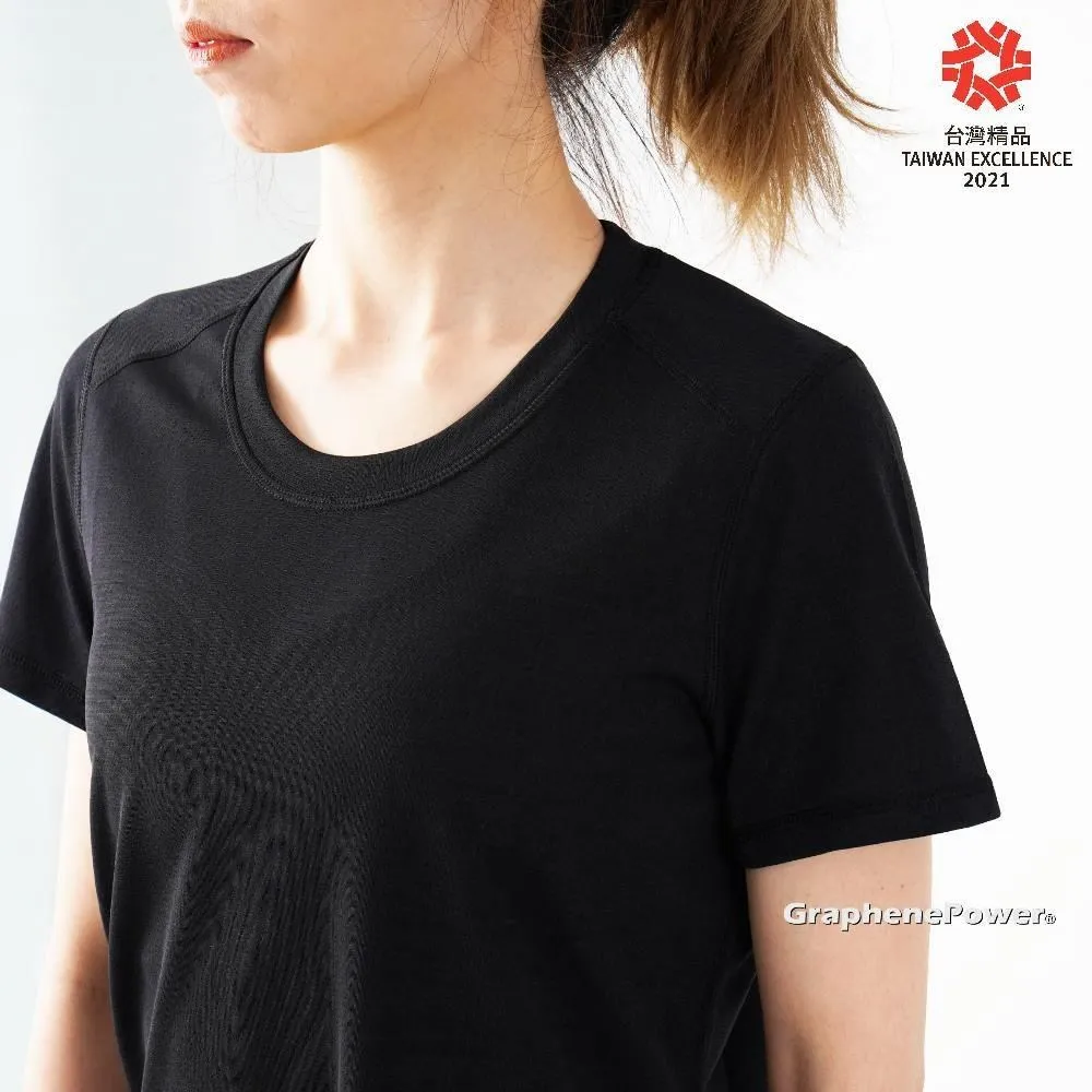 【GraphenePower】石墨烯散熱速乾涼感圓領短袖(男/女款)-黑色 歷史價格詳細信息