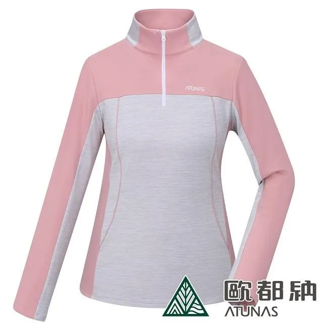 【ATUNAS 歐都納】女款SOLAR-FLEECE刷毛長袖薄立領衫A1PS2430W岩灰 歷史價格詳細信息