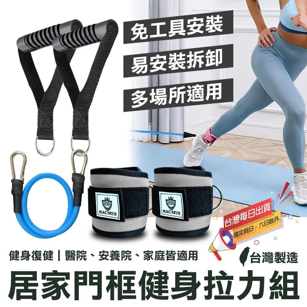 【MACMUS】居家門框手臂｜腿部訓練健身拉力組(雙入) 歷史價格詳細信息