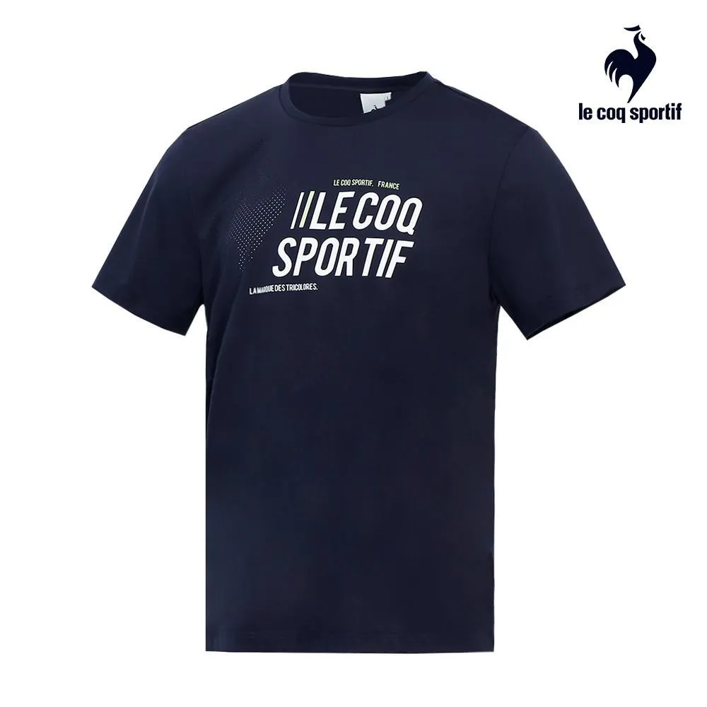 【LE COQ SPORTIF 法國公雞】彈性吸排運動生活短袖T恤-男款-深紫藍色-LOR21801 歷史價格詳細信息
