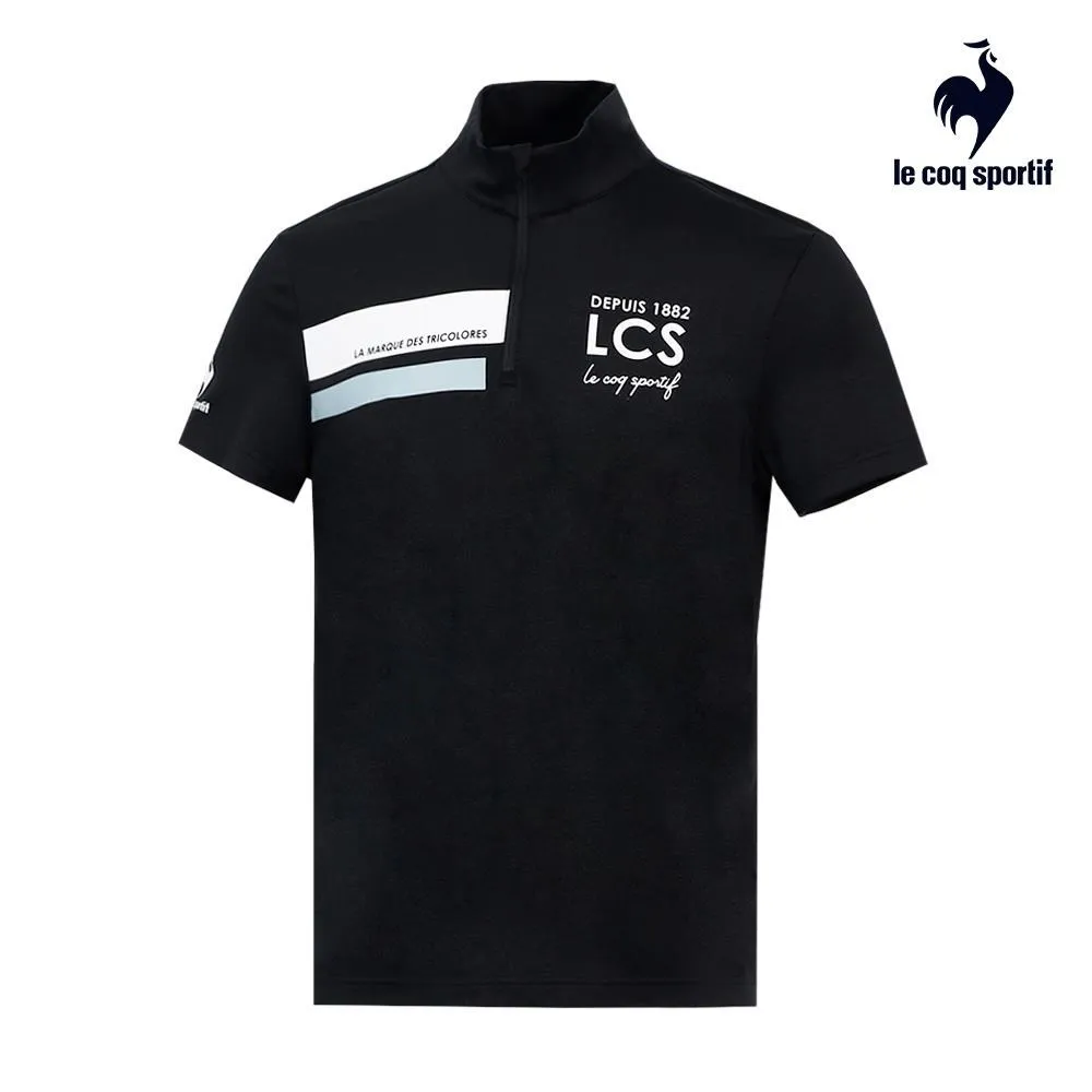 【LE COQ SPORTIF 法國公雞】涼感水晶紗吊卡運動Training短袖T恤-男女款-白色-LWR23605 歷史價格詳細信息