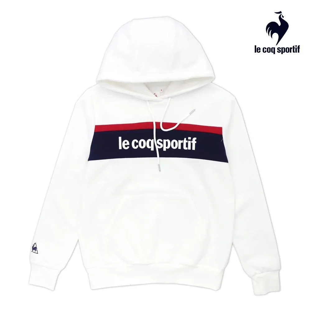 【LE COQ SPORTIF 法國公雞】潮流運動連帽T恤-女款-白色-LOQ22836 歷史價格詳細信息