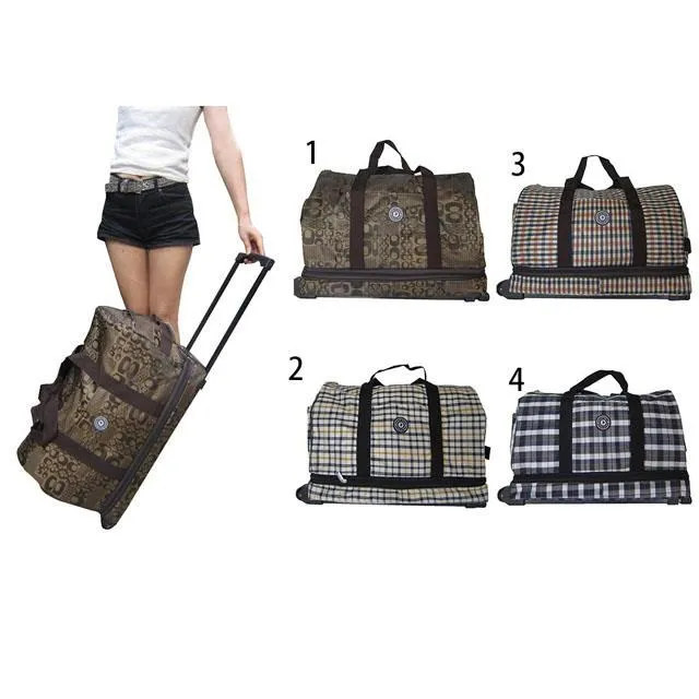 加大拖拉旅行包 行李袋 8-9成新 *拉桿附輪* 格子大容量旅行包*差旅包*旅行箱 斜背包 登機包 隨便賣 歷史價格詳細信息