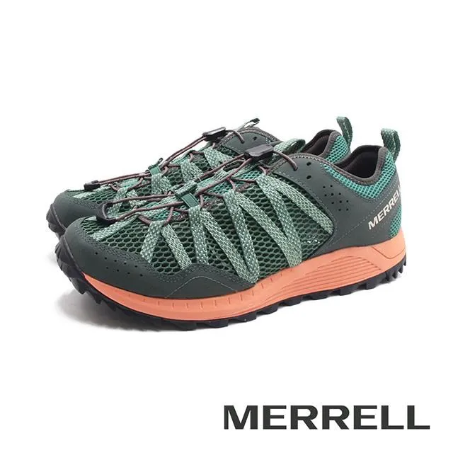MERRELL(男)WILDWOOD AEROSPORT速乾水陸兩棲運動鞋 男鞋-藍綠 歷史價格詳細信息
