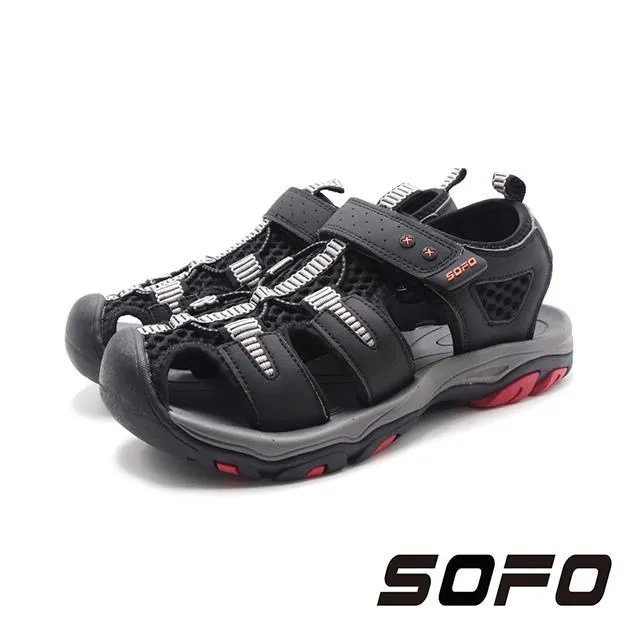 SOFO(女)水陸溯溪速乾款魔鬼氈護趾涼鞋 女鞋-黑 歷史價格詳細信息