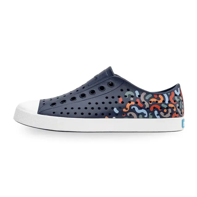 Native JEFFERSON 深藍 奶油頭 洞洞鞋 小中童 NO.R7162(13100100-4201) 歷史價格詳細信息