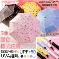 晴雨兩用可愛花色雨傘折傘短傘 633086【小品館】 歷史價格詳細信息
