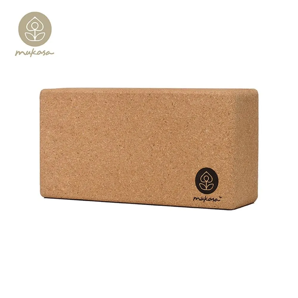 MUKASA 軟木瑜珈磚(M)-LOGO款 瑜珈 瑜珈輔具 輔助器材 健身磚 多功能瑜珈磚 Yoga 瑜伽磚 伸展 歷史價格詳細信息