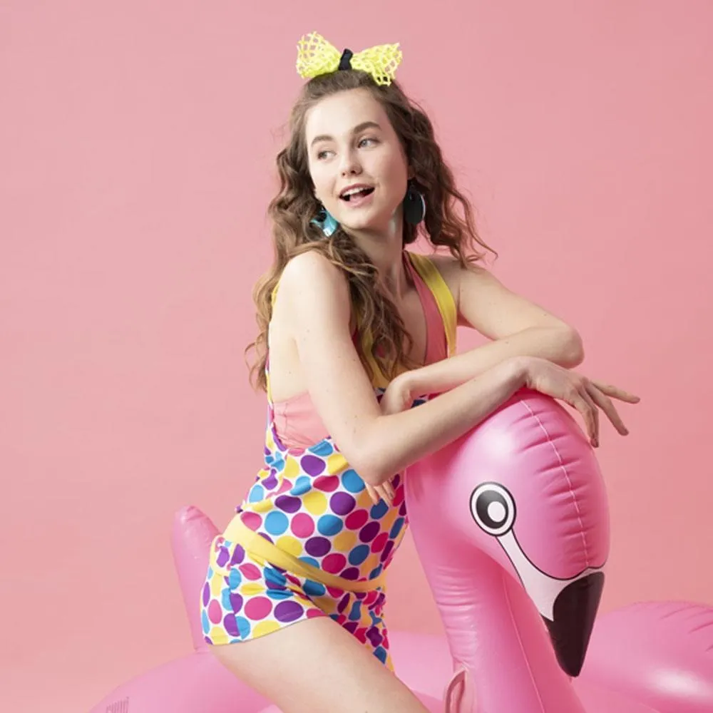 可愛圓點印花蝴蝶結髮圈髮飾髮繩馬尾髮圈兒童髮圈☆HA54 歷史價格詳細信息