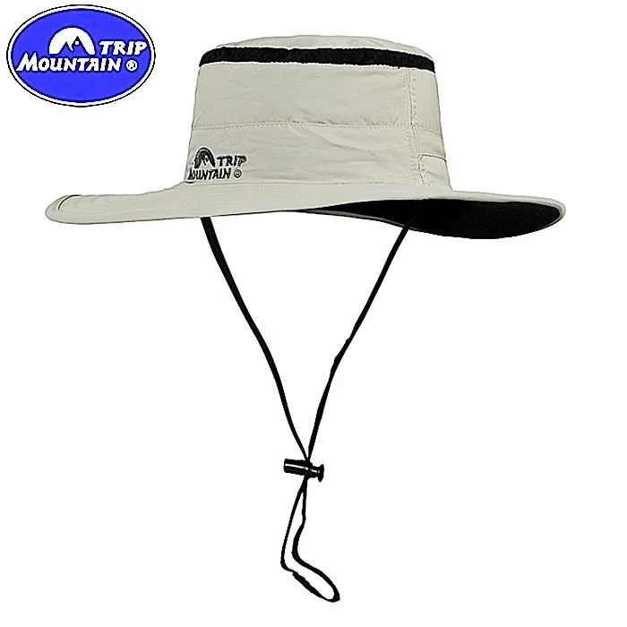 漁夫帽 透氣輕薄 大帽簷 登山帽 [D809]戶外登山帽大頭圍速幹防水漁夫帽男夏天徒步遮陽釣魚帽西部牛仔帽 歷史價格詳細信息