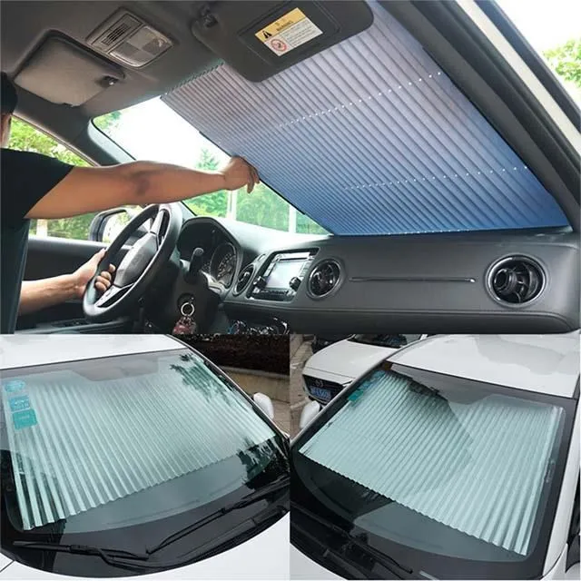 汽車遮陽擋 前擋玻璃隔熱防曬遮陽板（可折疊收納 鈦銀 降溫 隔熱擋 遮陽傘 防曬罩 車罩） 歷史價格詳細信息