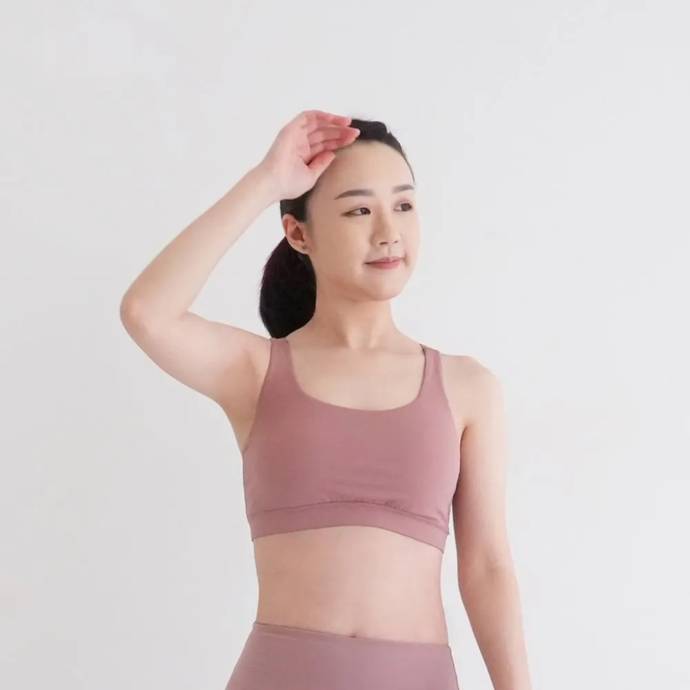 Mukasa 交叉美背運動內衣 瑜珈 健身 運動內衣 可可色 輕盈裸感 莫藍迪  MUK-2200101 歷史價格詳細信息