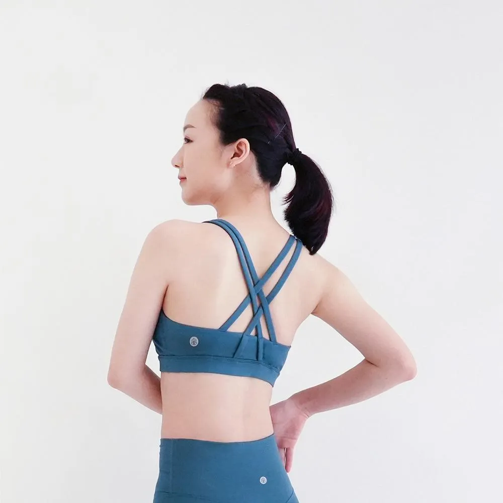 MUKASA 後背開叉無袖罩衫 - 青花藍 MUK-2304201 瑜珈背心 瑜珈服 健身 重訓 訓練衣服 慕卡莎 歷史價格詳細信息