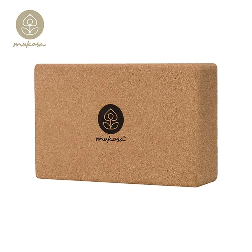 MUKASA 軟木瑜珈磚(M)-LOGO款 瑜珈 瑜珈輔具 輔助器材 健身磚 多功能瑜珈磚 Yoga 瑜伽磚 伸展 歷史價格詳細信息