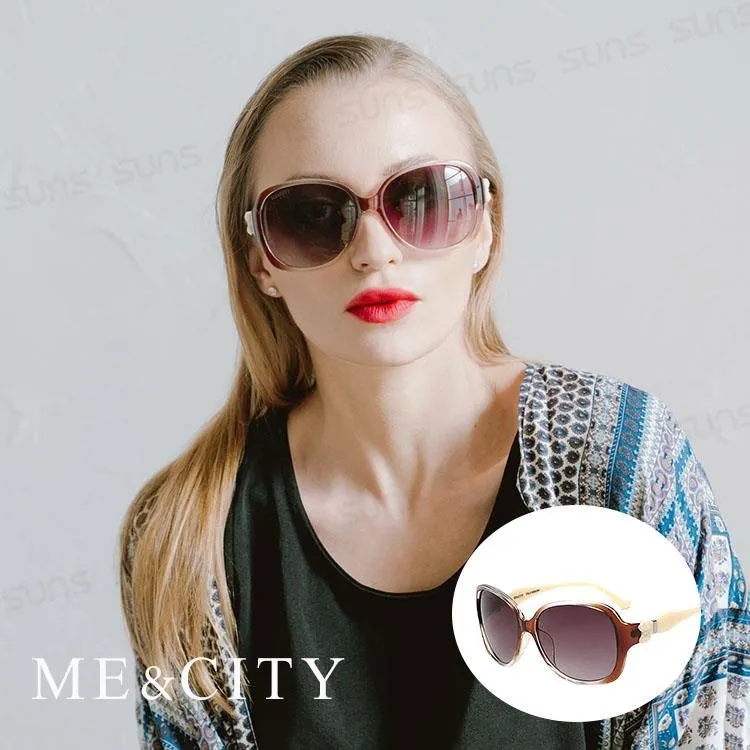 ME&CITY 甜美蝴蝶結雙色鑽太陽眼鏡 抗UV400 (ME 120028 G172) 歷史價格詳細信息