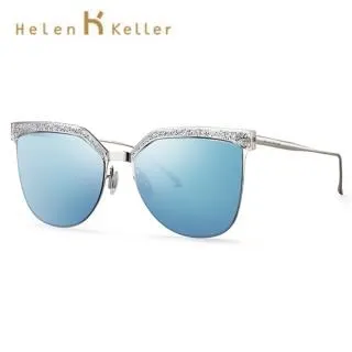 【SUNS】Helen Keller 時尚偏光墨鏡 復古貓眼彩膜 孔雀藍+透明框 抗UV(H8628) 歷史價格詳細信息
