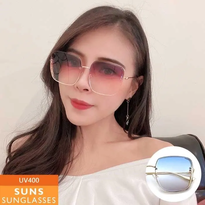 【SUNS】歐美方框漸層茶金屬墨鏡/太陽眼鏡 抗UV(12521) 歷史價格詳細信息