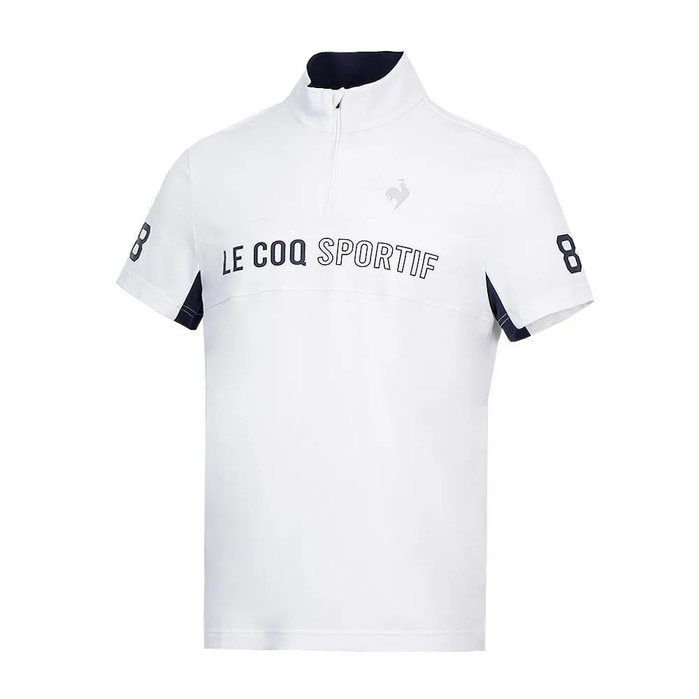 【LE COQ SPORTIF 法國公雞】短袖立領衫-男款-黑色-LOR21841 歷史價格詳細信息