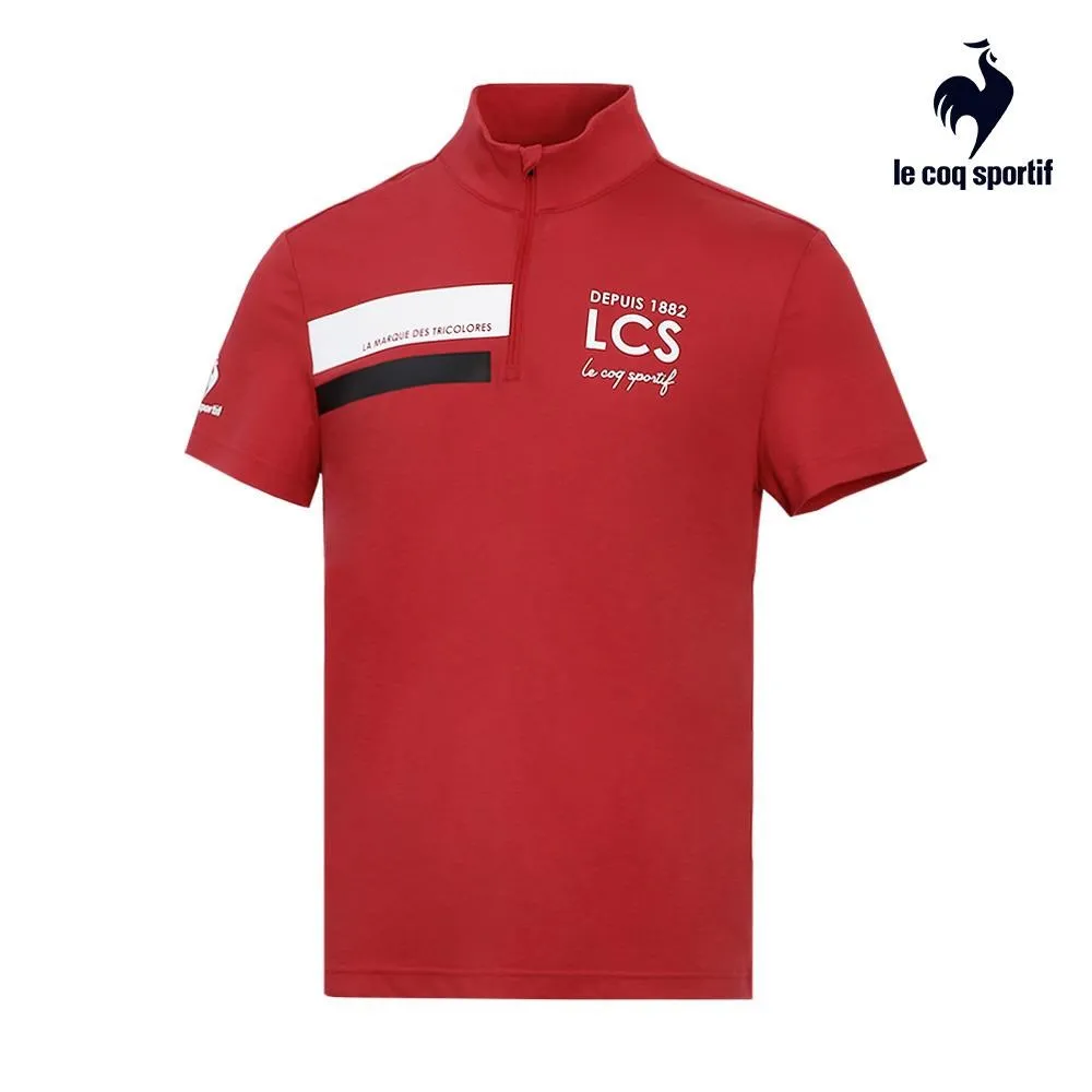 【LE COQ SPORTIF 法國公雞】涼感水晶紗吊卡運動Training短袖T恤-男女款-白色-LWR23605 歷史價格詳細信息