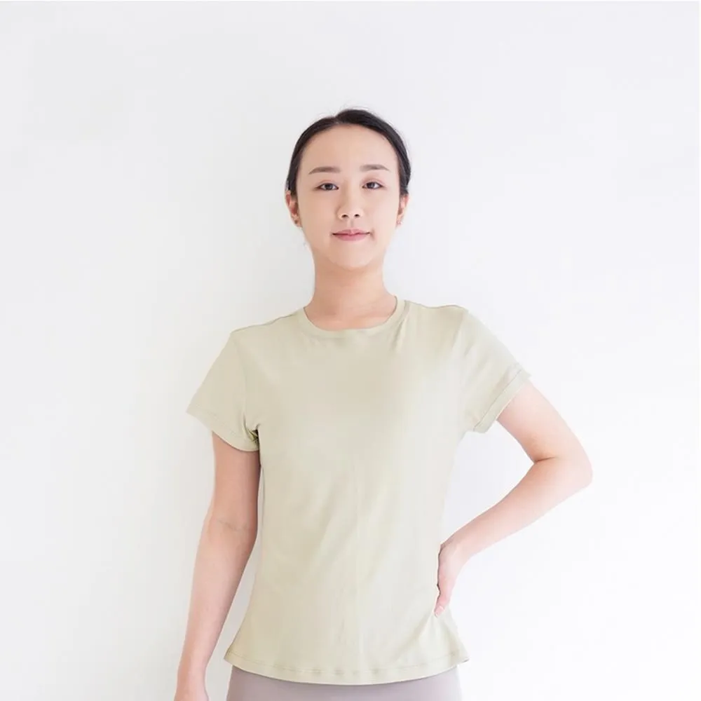 【Mukasa】DURABLE 簡約短袖運動上衣 - 奶油杏 - MUK-22041 歷史價格詳細信息