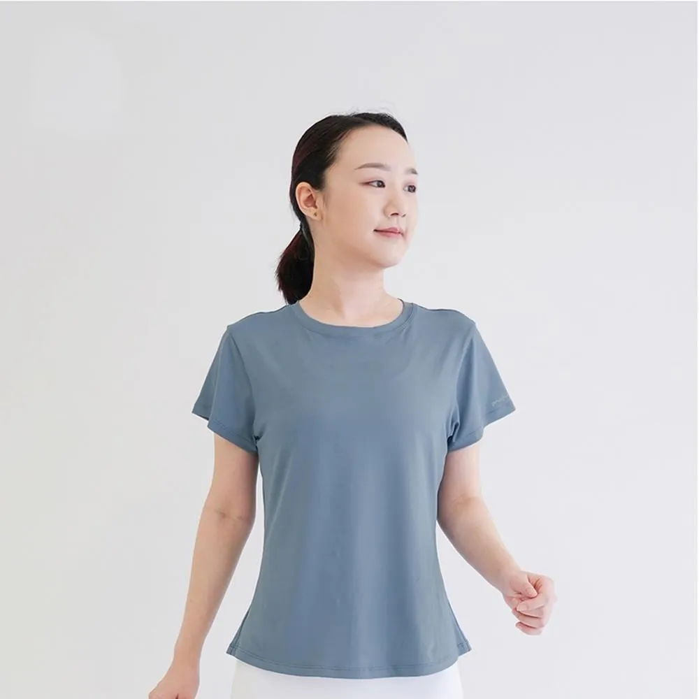 【Mukasa】DURABLE 簡約短袖運動上衣 - 奶油杏 - MUK-22041 歷史價格詳細信息