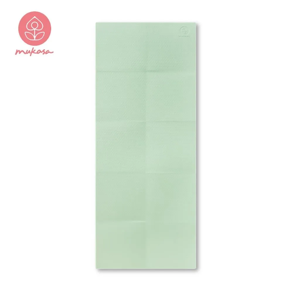 【Mukasa】TPE折疊瑜珈墊5mm(10摺) - 薄荷綠 + 瑜珈墊束口背袋 - 亞麻色 歷史價格詳細信息