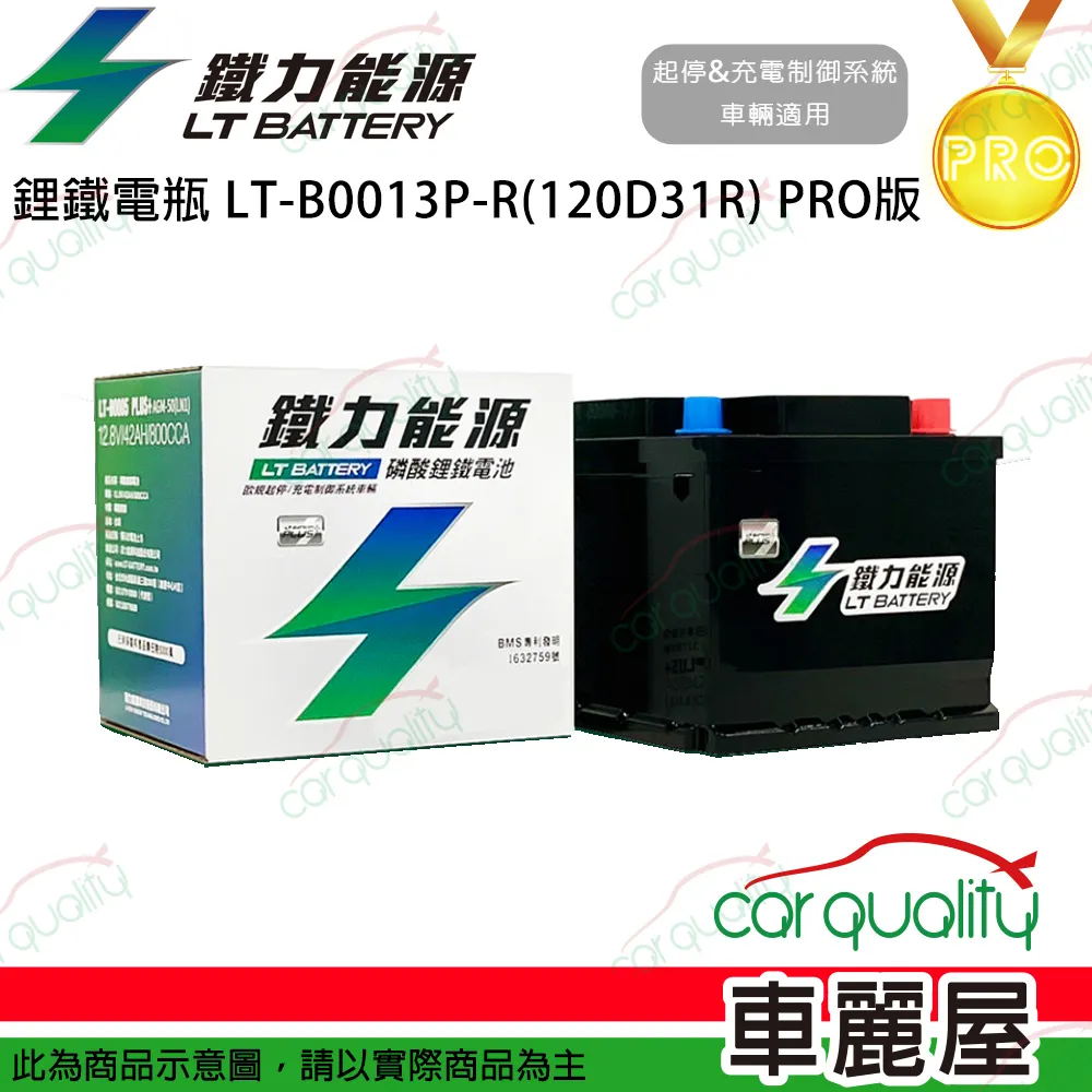 【鐵力能源】鋰鐵電瓶LT-B0013-R_40Ah_850CCA_130D31R_送基本安裝(車麗屋) 歷史價格詳細信息