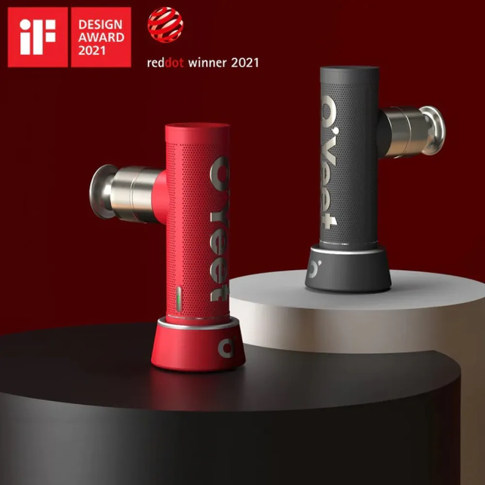 OYeet 便攜型高轉速USB充電按摩槍NEX-紅色 歷史價格詳細信息