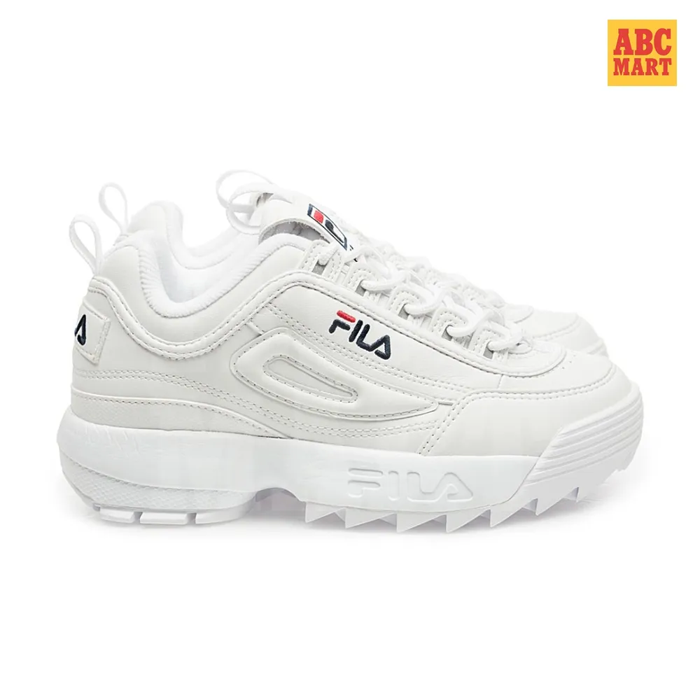 FILA 休閒鞋 DISRUPTER 2 全白 厚底 鋸齒 老爹鞋 女 4C608X125 歷史價格詳細信息
