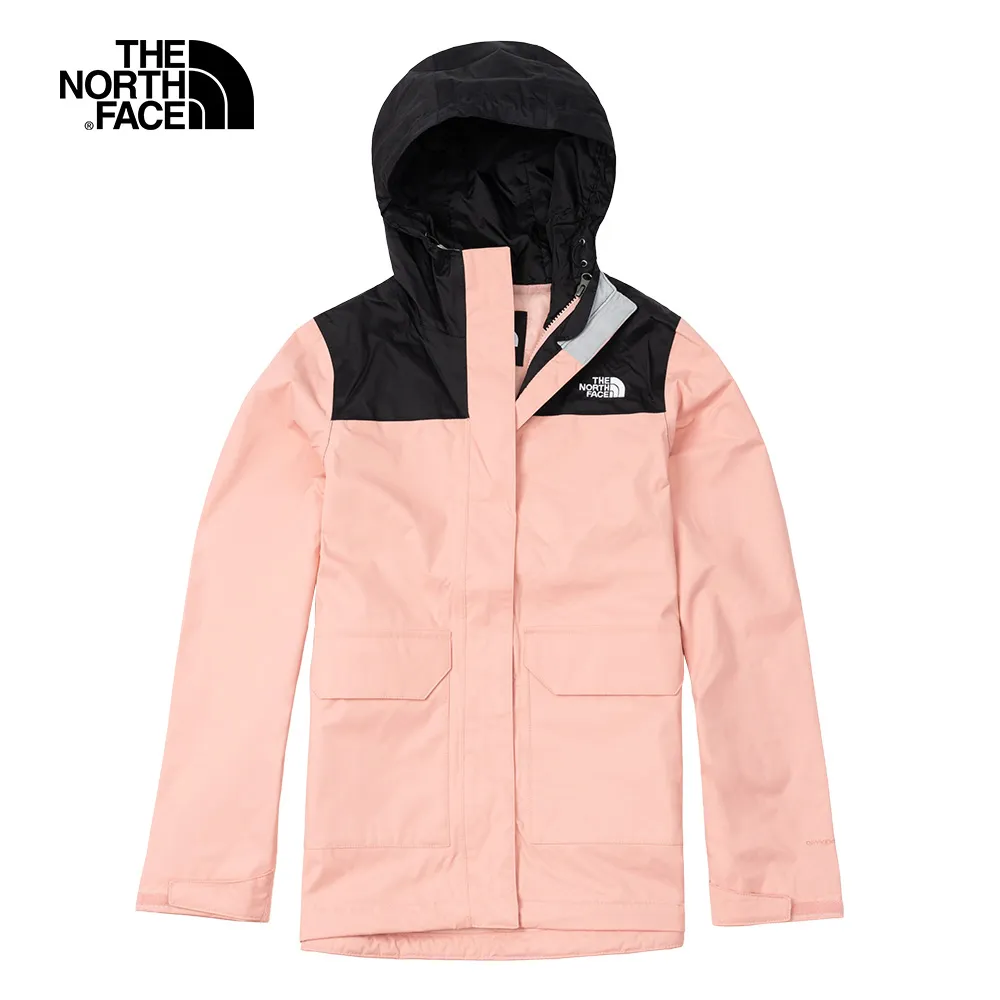The North Face北面女款粉棕撞色寬鬆短版防曬防風外套｜5JXI52X 歷史價格詳細信息