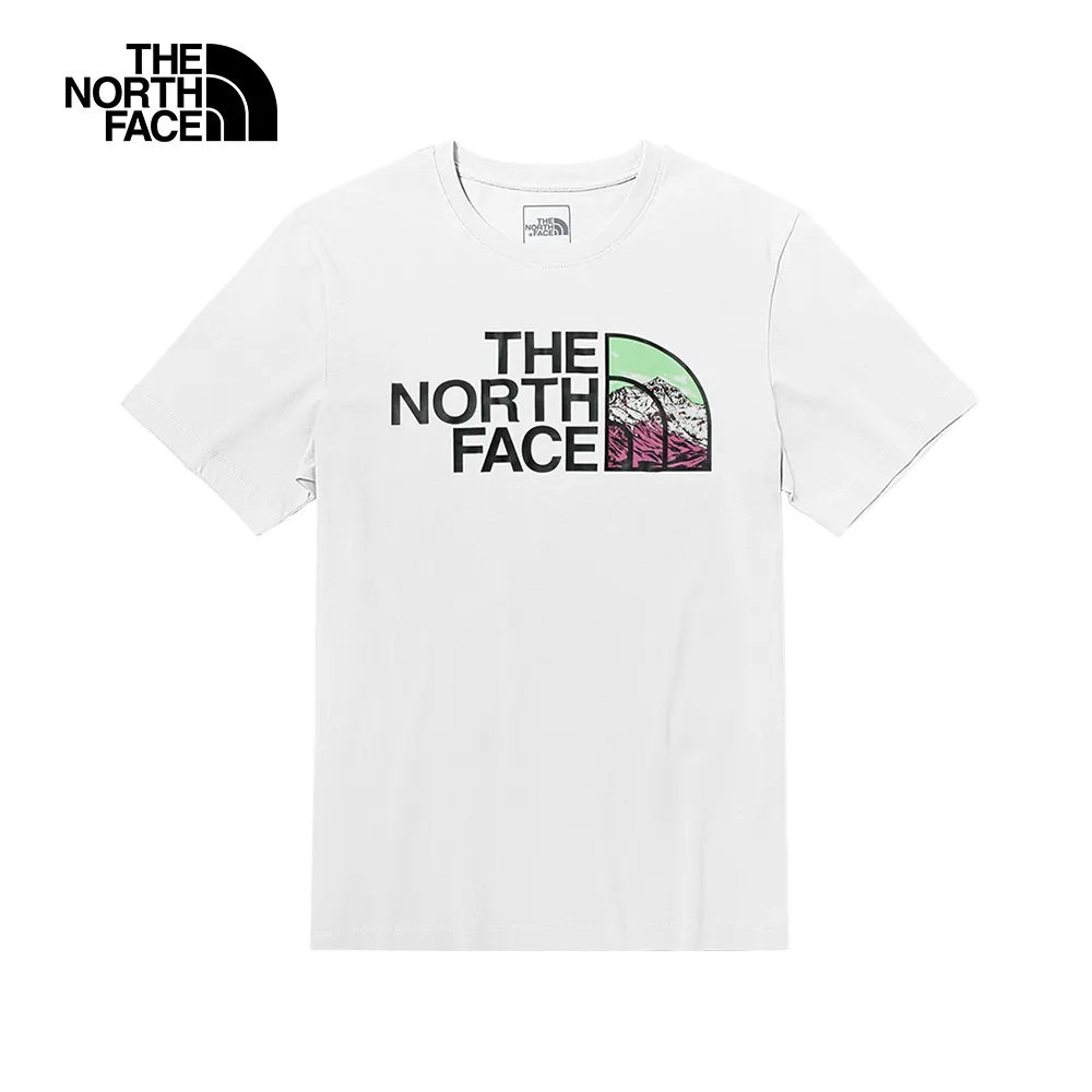 【The North Face 男 LOGO短袖棉T恤AP《淺卡其》】5JZS/短T/圓領上衣/排汗衣 歷史價格詳細信息