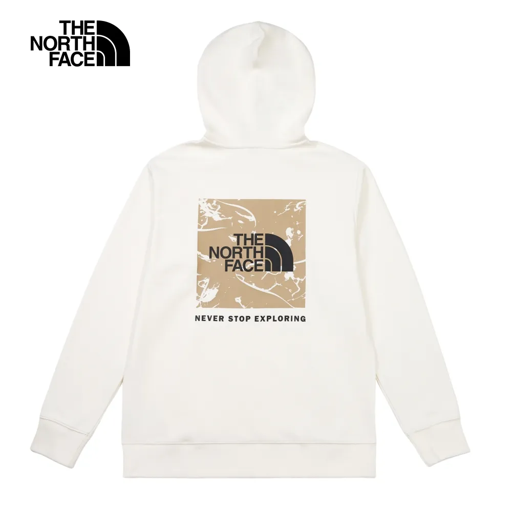 The North Face北面男款米白色背部簡約LOGO寬鬆大學T｜7QV3N3N 歷史價格詳細信息