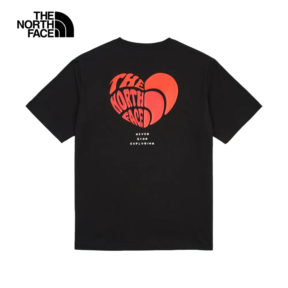 The North Face北面男女款黑色純棉LOGO印花休閒短袖T恤｜86PTJK3 歷史價格詳細信息