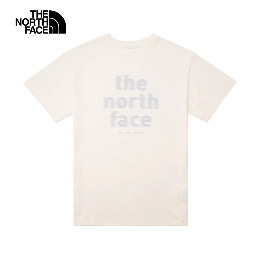 【The North Face】女 純棉品牌LOGO短袖T恤/純棉材質.圓領設計/休閒衫.運動上衣/ 88G8-QLI 米白色 歷史價格詳細信息