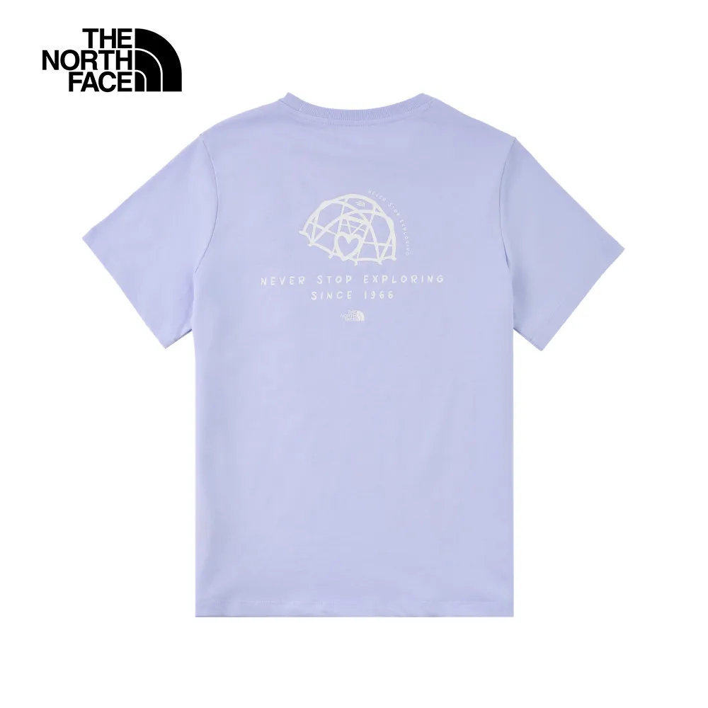 【The North Face】北面女款紫色印花吸濕排汗品牌LOGO運動內衣｜84LCOMG 歷史價格詳細信息