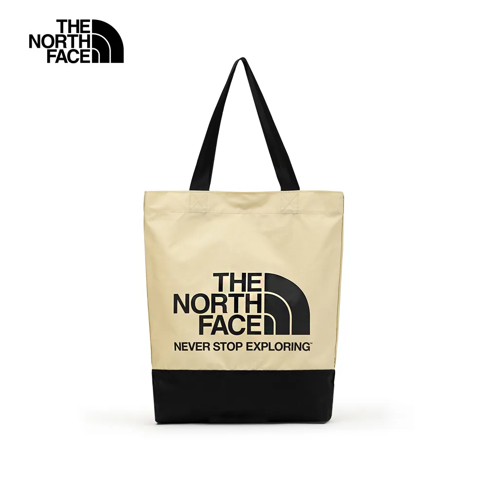 The North Face北面男女款米黑撞色LOGO印花休閒單肩包｜7QU64D5 歷史價格詳細信息