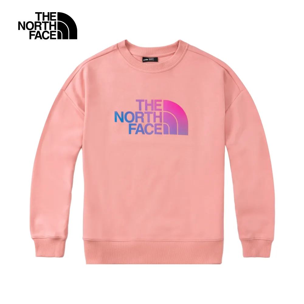The North Face北面女款粉紅色舒適透氣大尺寸品牌印花寬鬆大學T｜86QDI0R 歷史價格詳細信息